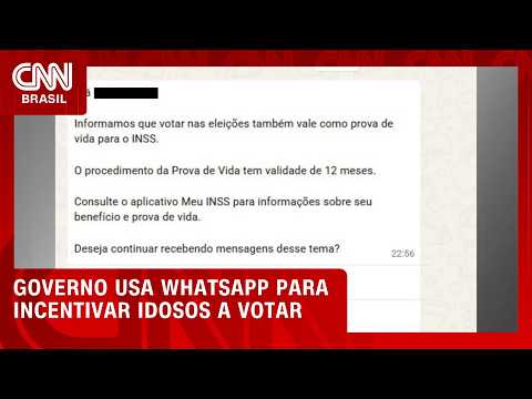 Governo usa WhatsApp para incentivar idoso a votar por prova de vida | CNN 360°