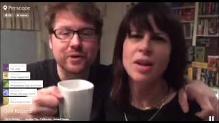 Ryan Ridley, Justin Roiland, & Jackie Buscarino Periscope after 2015 GVP video