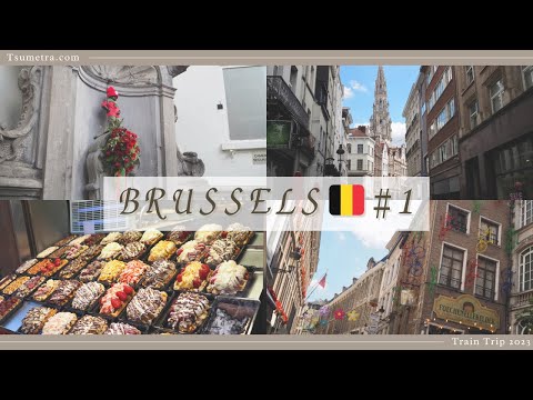 🇧🇪 🚅[Travel Vlog] Europa 2023 6️⃣ Bruxelas - Uma viagem de trem para desfrutar de caminhadas pela cidade belga e comida gourmet