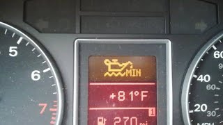 Sensor aceite Audi Q7, oil min error no se quita mensaje en tablero falla de sensor cofre