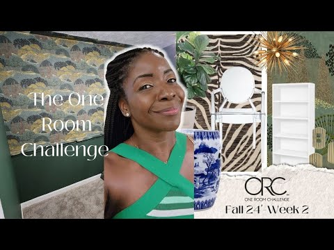 The One Room Challenge Fall 24' ~ Eclectic Home Office Makeover #homeoffice #interiordesignideas
