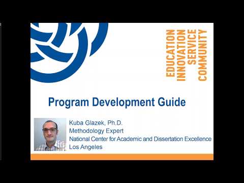 Program Development Guide (Kuba Glazek, Ph.D.)