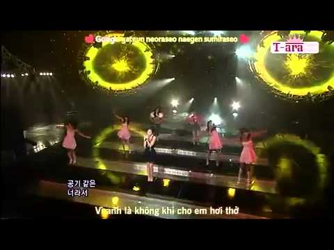 Vietsub + Kara Hwang Jung Eum ft  T'ara EunJung HyoMin   N Time Inkigayo 090927 360kpop   a Music video