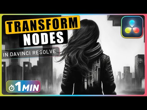 How to TRANSFORM Objects with Transform NODE in Fusion Page in Davinci Resolve