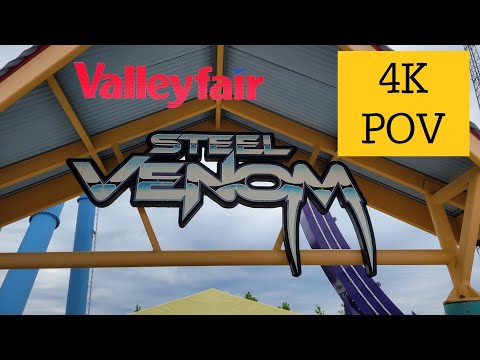 On-ride point of view of Steel Venom