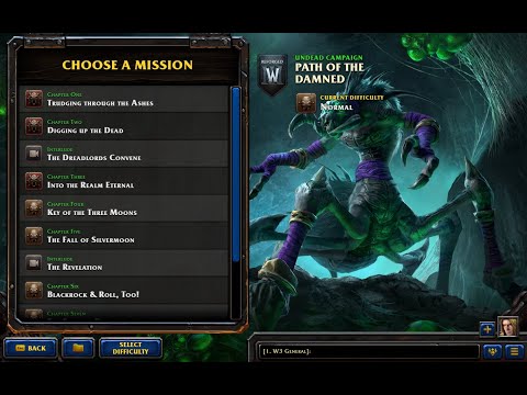 Warcraft 3 Reforged  Undead  Campaign  Path of the Damned  Full   Gameplay