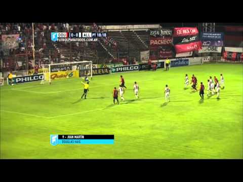 Gol de Martín. Douglas Haig 1 - All Boys 0. Fecha 3. Primera B Nacional 2015. FPT.