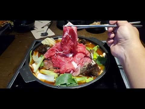 Tudo o que você pode comer Hotpot COREANO vs. CHINÊS em Seul, Coreia do Sul