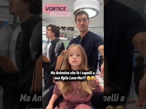 Luna Marì, la figlia di Belen Rodriguez, che si fa fare i capelli dal papà 🥺😍