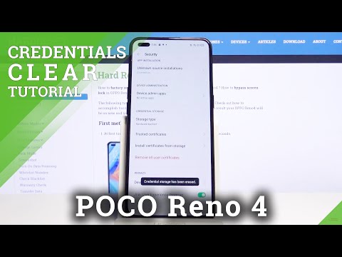 How to Clear Credentials in OPPO Reno4 – Remove All Certificates