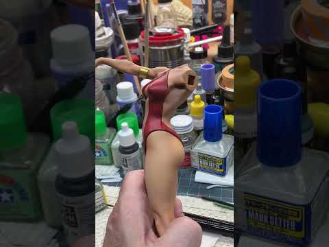 Progress of X-Plus models Vampirella kit