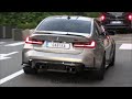 BMW M3 G80 Competition W Akrapovic Exhaust In Monaco Revs Loud Sounds