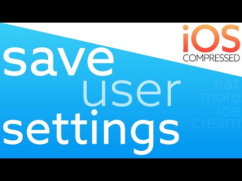 Save User Settings! iOS Swift - 60 seconds
