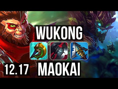 WUKONG vs MAOKAI (TOP) | 10/2/12, 1.6M mastery, 300+ games, Dominating | EUW Master | 12.17