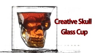 Creative Skull Transparent Glass Cup - Gearbest.com