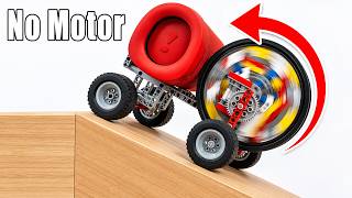 No Motor LEGO Car Testing: Go Up Steep Slope | Smart Lego