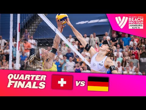 Brunner/Hüberli vs. Ittlinger/Schneider - Quarter Final Highlights Hamburg 2022 #BeachProTour