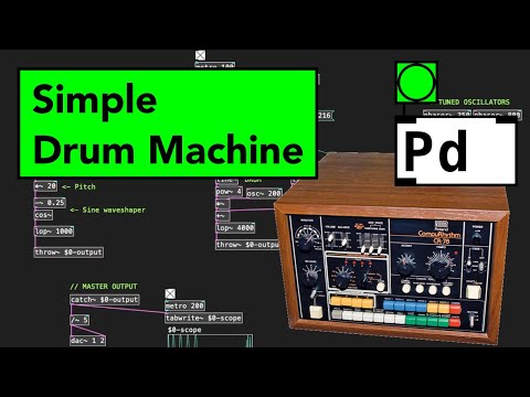 Simple Drum Machine // Pure Data Tutorial