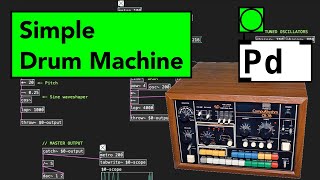 Video thumbnail for Simple Drum Machine // Pure Data Tutorial by Mike Moreno DSP