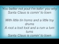 Judds - Santa Claus Is Comin' To Town Lyrics