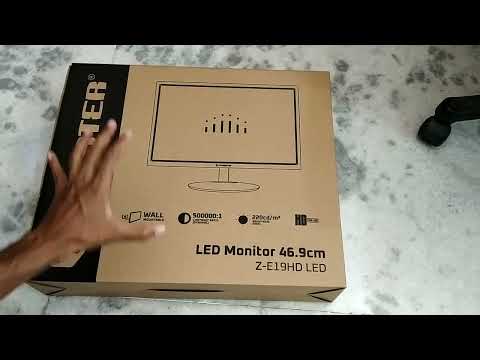 ZEB-V19HD Zebster LED Monitor with HDMI and Slim Design