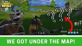 WE GOT UNDER THE MAP & THE VICTORY JUST FELL FROM THE SKY! FORTNITE TEASER