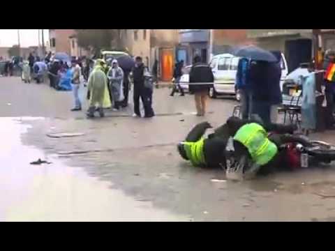 caida de policias en moto dakar 2015