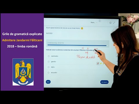 Grile explicate - Admitere MAI - Gramatică Limba Română, Subiecte Admitere Jandarmi 2018, Fălticeni