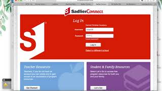 How To Sign Into Sadlier Connect Student