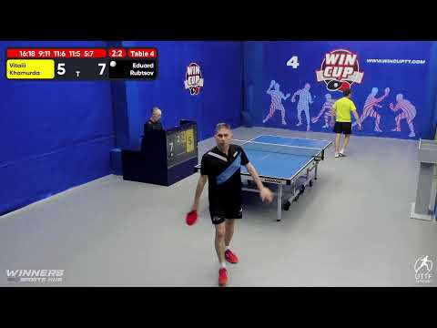 22:00 Хамурда Виталий (2:3) Рубцов Эдуард     стол 4  ЮГ-5  26.07.22