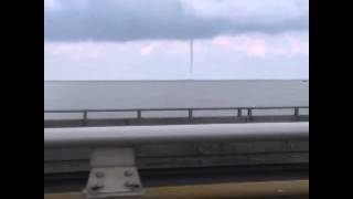 preview picture of video 'Albemarle Sound Waterspout 6/20/13'