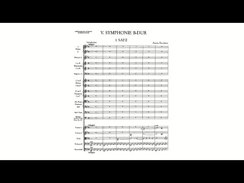 Bruckner: Symphony No. 5 in B-flat major, WAB 105 [1878 version] (with Score)