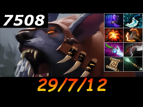 Dota 2 Ursa 7508 MMR 29/7/12 (Kills/Deaths/Assists) Ranked Full Gameplay