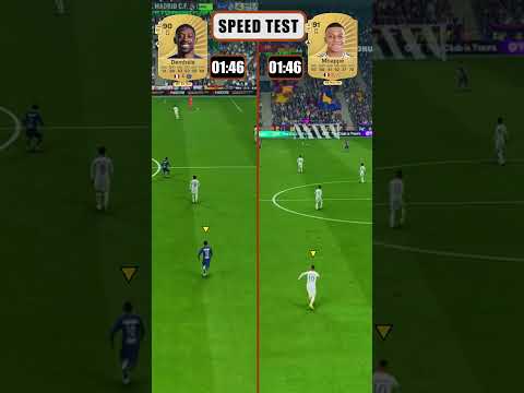 Dembélé Vs Mbappe FC 26 Speed Test⚡ #shorts #eafc26