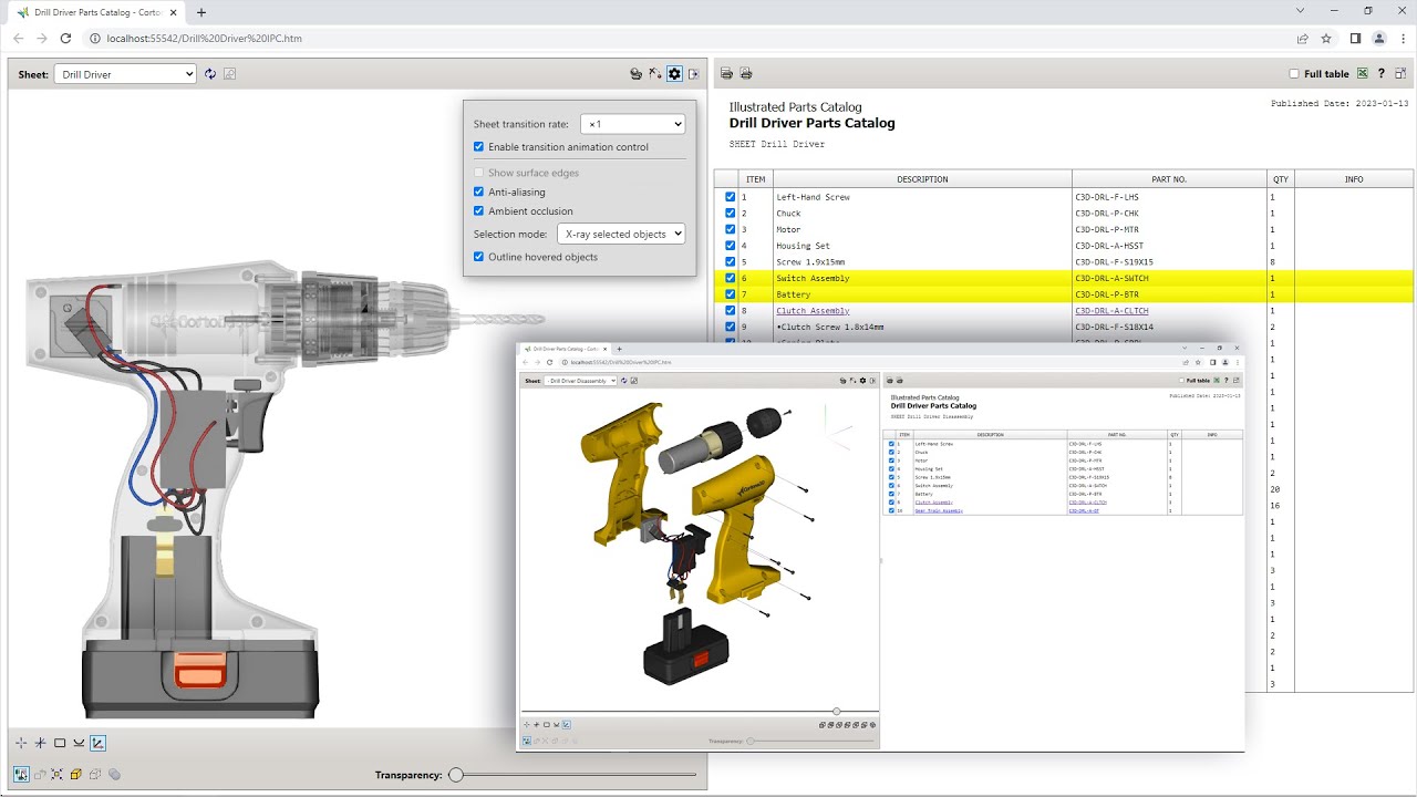 New publishing options enabling advanced visual effects in 3D publications