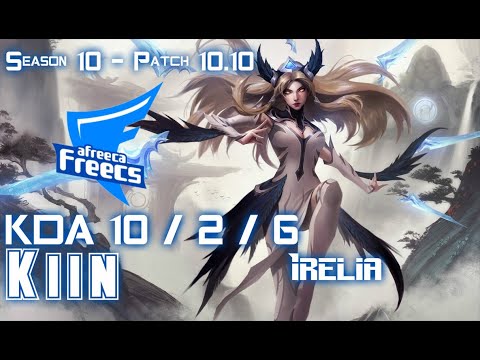 AFs Kiin IRELIA vs CAMILLE Top - Patch 10.10 KR Ranked