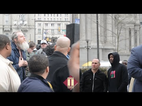 Meek Mill, Van Jones and Mark Rubin Interrupted by Protester at Reform Philly