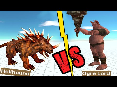 Hellhound Vs Orge Lord - Animal Revolt Battle Simulator
