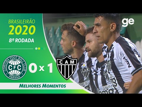 Gols e lances de Coritiba x Atlético Mineiro