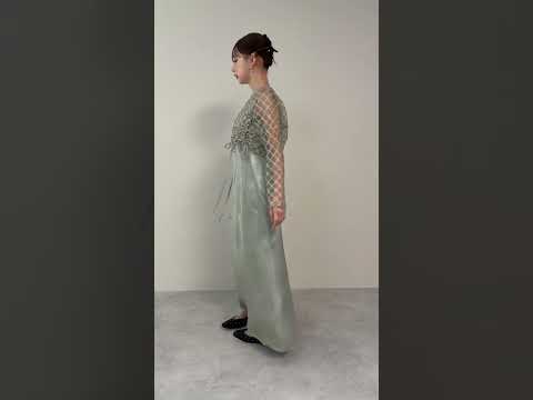 ミントのドロストギャザーセパレートドレス 動画