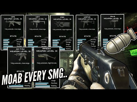 1 MOAB With EVERY SMG In MW3 In One Video.. (2021)