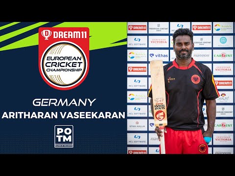 POTM: A.Vaseekaran - Group D, Eliminator - SUI vs GER | Highlights | Dream11 ECC, 2022 | ECC22.094