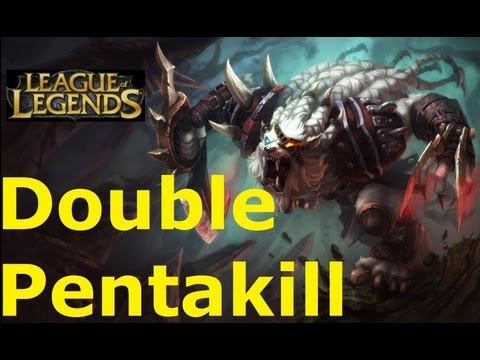 Rengar DOUBLE PENTAKILL - League of Legends