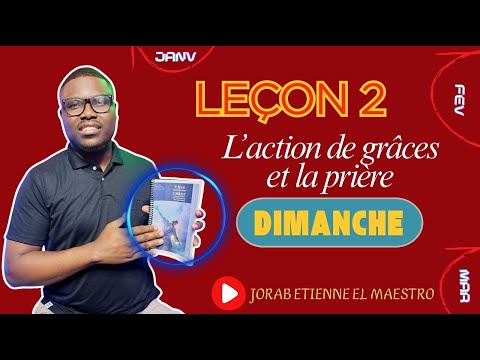 Leçon n° 2 - La communion dans l’Évangile / DIMANCHE (ECOSSA 2026- TRIMESTRE 1)