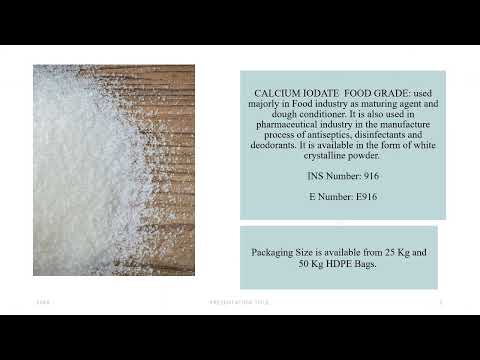 Calcium Iodate Food Grade