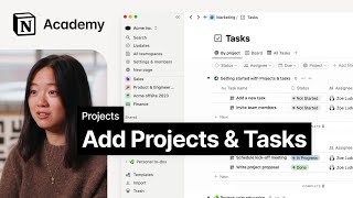  - Add projects & tasks to your workspace