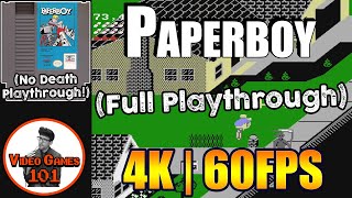 Paperboy NES Playthrough | No Deaths | Video Games 101