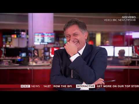 Simon McCoy gets the giggles (BBC News Blooper)