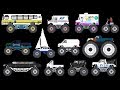 Monster Vehicles 3 Monster Trucks Street Vehicles The Kids Picture Show Fun Educational
