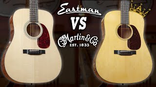 Video thumbnail for Can Eastman Take Down The Martin KING? | Eastman E10D vs E6D vs Martin D-18 Blind Test! by The Acoustic Shoppe
